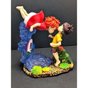 Ponyo On The Cliff PVC Statue Ponyo & Sosuke Collectible 15CM Scene Model Anime